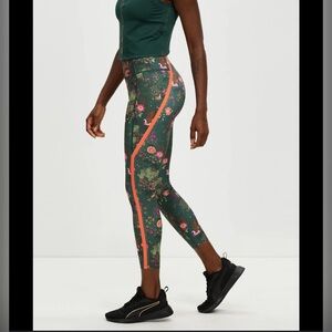 PUMA X LIBERTY WOMEN'S FOREVER LUXE HW 7/8 TIGHT size XS green